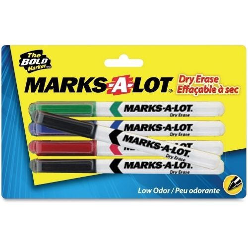 Avery Marks-A-Lot 4-Color Dry Erase Marker C86709