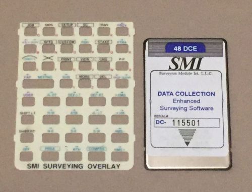 Smi data collection card + manual + overlay for hp 48gx calculator for sale