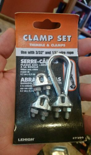 Lehigh Clamp Set 3/32&#034; 1/8&#034; Wire Rope #7300 Brand New!!!!!