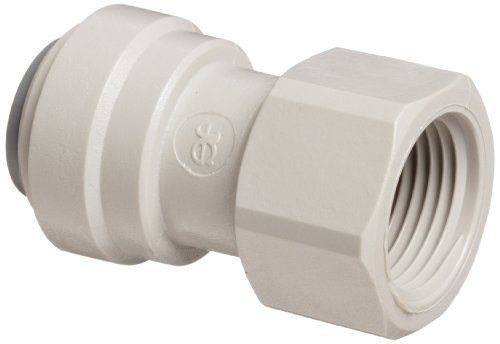 John Guest Acetal Copolymer Tube Fitting, Flat End Adaptor, 3/8&#034; Tube OD x 3/8&#034;