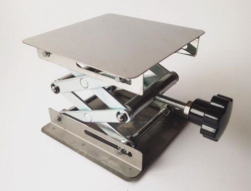 Stainless steel lab jack stand lab jack scissor 4&#034; 10x10x15cm free shipping for sale