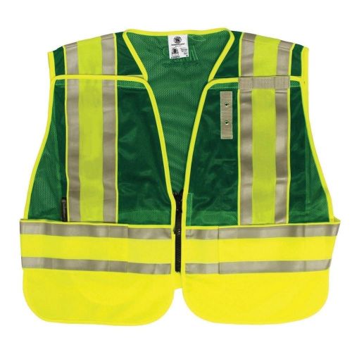Smith &amp; Wesson Green Reflective Safety Work Vest SVSW026P-M/XL
