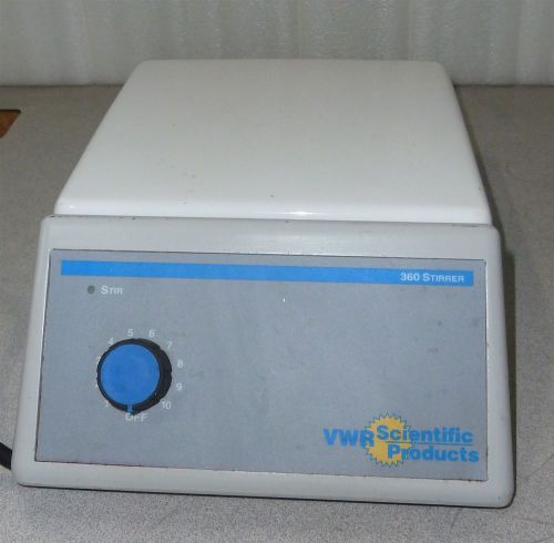 VWR 360 magnetic stirrer with 8 inch x 8 inch Top