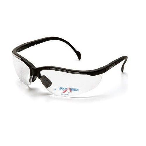 LOT OF 3 SAFETY GLASSES PYRAMEX V2 READERS + 2.5 CLEAR