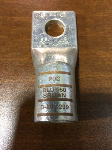 Blu-050s2 - brown b-20 / 299 copper penn-crimps terminal copper  lug for sale
