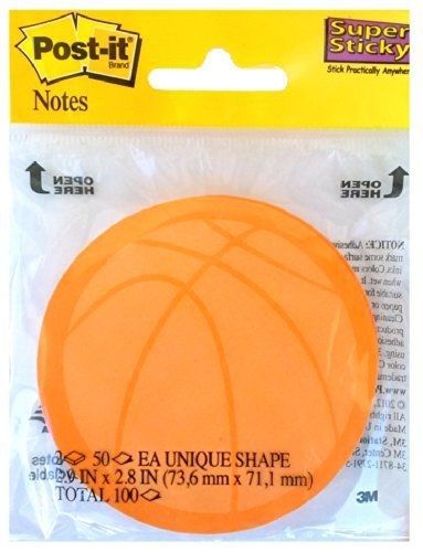 Post-it Sport Unique Shape Sticky Notes, Basketball