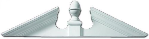 New polyurethane acorn pediment moulding white 61 in. x 16-3/4 in. x 4-1/2 in. for sale