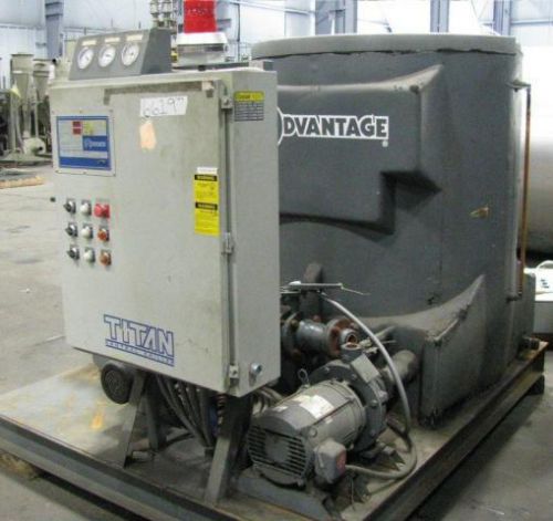 20.5 ton advantage titan tips-20w-42h water-cooled central chiller w/ pump tank for sale