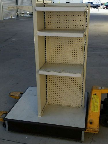 Gondola Shelving 3 sections 4 ft by 4 ft by 5 ft 7 shelves