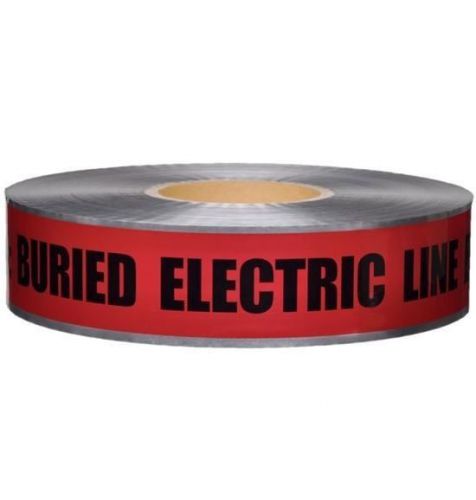 3m 406 &#034;caution buried electric line below&#034; barricade tape, 3&#034; x 1000&#039; for sale