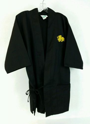 Happy Chef Black Jacket Uniform Unisex Size Medium Dragon Sushi Coat Costume USA