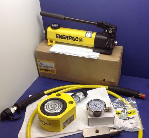 Enerpac rsm-500 p141 pump hydraulic set  50 tons, 5/8&#034; stroke hc7206 6&#039; hose for sale