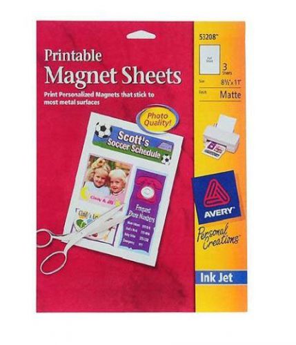 Avery Magnet Sheets 3 Pieces Pack Print Magnentic New Tool For Office And Photos