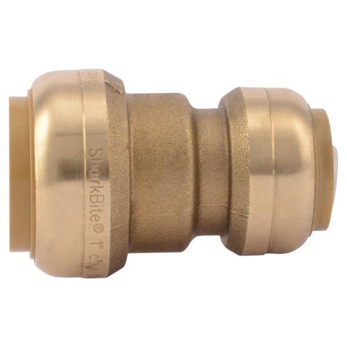 1&#034; x 3/4&#034; Sharkbite Style (Push-Fit) Push to Connect Lead-Free Brass Coupling