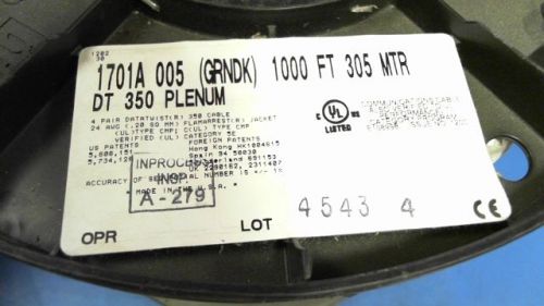 Belden 1701A005(GRNDK)1000FT305MT UNSHIELDED MULTIPAIR CABLE 4PR 1000FT 300V