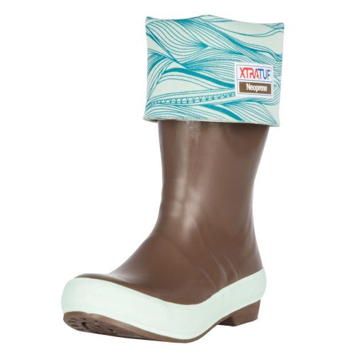 Xtratuf legacy series 15&#034; ocean print-lined neoprene womens fishing boots cop... for sale