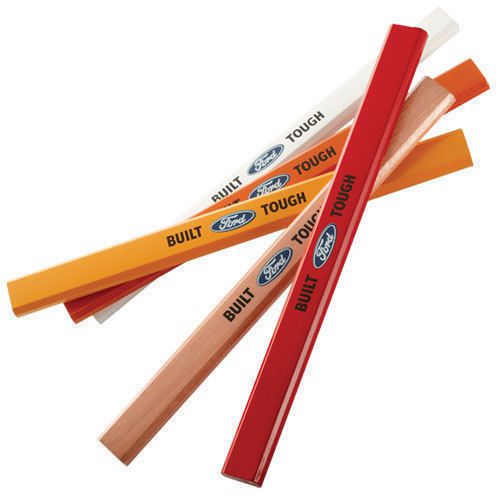 NEW OFFICIALLY LICENSED MULTI COLOR BUILT FORD TOUGH 5 PACK CARPENTERS PENCILS!