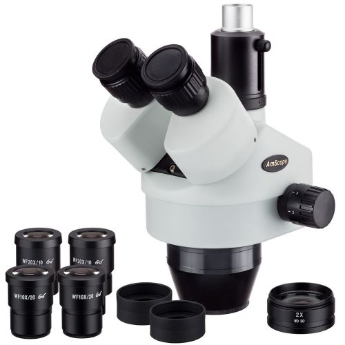 Amscope sm7180t 7x-180x trinocular zoom stereo microscope head for sale
