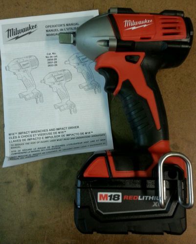 New MILWAUKEE 1/2in SQUARE IMPACT Wrench  2652-20 with BONUS battery