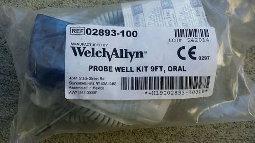 Welch Allyn SureTemp Plus 690/692 Temperature Probe &amp; Well Assembly 9&#039; 02893-100