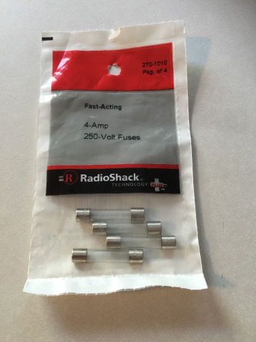 Fast-Acting 4-Amp 250-Volt Fuses #270-1010 By RadioShack