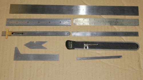 Machinist scales (rules), brown &amp; sharpe, goodell pratt, millers falls, others for sale