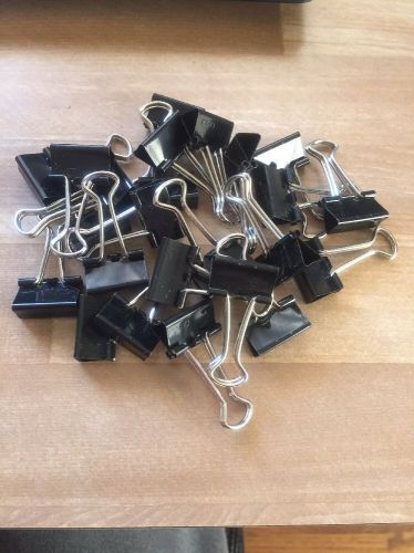 Universal Small Binder Clips Steel Wire 3/8&#034; Capacity Loose 24 Count