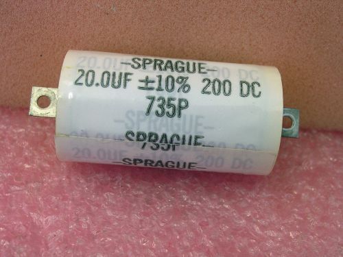 20 UF SPRAGUE 735P206X9200H Polypropylene Film Capacitors 20uF 200volts 10%  x2