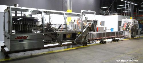Used- jones model pk2000 stand up pouch king, 44-station high-speed continuous h for sale