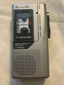 Aiwa Micro Cassette Recorder TP-MI3I TP-M131  Tested Works Great!!
