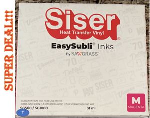 Sawgrass Siser Heat Transfer Vinyl EasySubli Inks SG500/SG1000 Magenta 31ml NEW