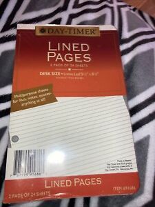 Day-timer lined pages two pads of 24 sheets item 91686