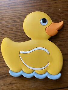 Rubber Duck Suction Cup Decorations - 3 total - With Googley Eyes - Bathroom Dec