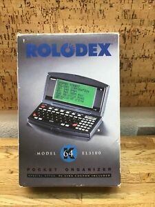 Rolodex 64K model EL3100 electronic pocket organizer new old stock A-3