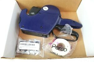 Perco 1 Line Pricing Gun Labeler w/ 1 Extra Label Roll 4 Extra Ink Rollers 1802
