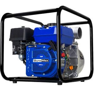 DUROMAX Gasoline Engine Water Pump 7 HP 3 in. Corrosion Resistant Self-Priming