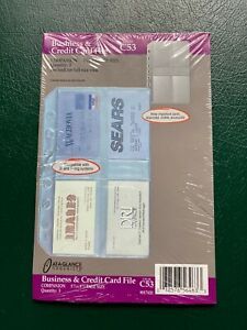 At A Glance Refill Pages - Business &amp; Credit Card File - C53 - NIP