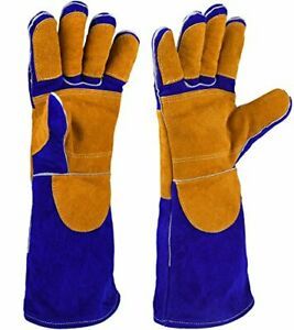 NKTM Leather Welding Gloves EXTREME HEAT RESISTANT &amp; WEAR RESISTANT - For Tig We