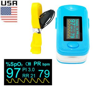 Fingertip Pluse Oximeter Blood Oxygen Respirtory Rate Heart Rate Monitor CE+SPO2