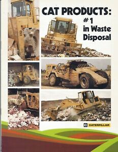 CATERPILLAR OLD &#039;80s BROCHURE &#034;Cat products Nr1 in Waste Disposal&#034;
