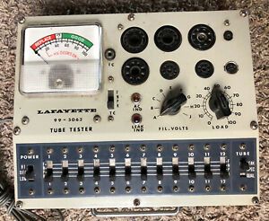 Vintage Lafayette 99-5063 Vacuum Tube Tester /Operating Manual And Tube Chart