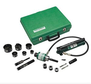 GREENLEE 7306SB Hydraulic Punch Driver Set,10 ga. Steel New