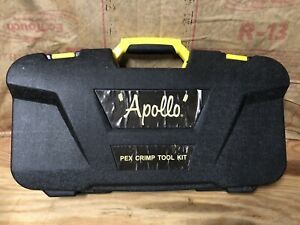 New Apollo 69PTKH0015K Multi-Head PEX Crimp Tool Kit 3/8 1/2 3/4 1&#034; Pipe