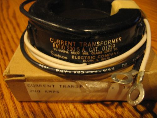 SIMPSON ELECTRIC CURRENT TRANSFORMER 01299