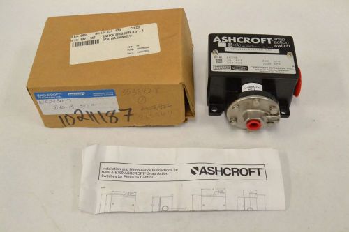 New ashcroft b424b snap action switch 3500kpa 500psi 480v-ac 15a amp b297502 for sale