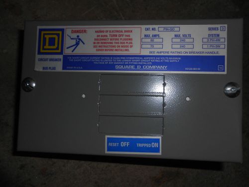SQUARE D PINQO 100 AMP BUSWAY PLU-IN UNIT SWITCH TYPE ENCLOSURE ONLY