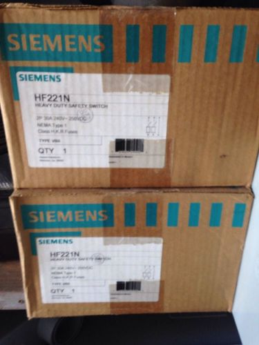 SIEMENS CAT# HF221N, 30 AMP, 240 VOLT, 2 POLE clearance special