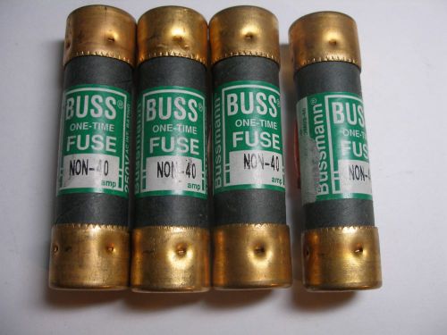 Buss one time fuses NON-40 Lot of 4