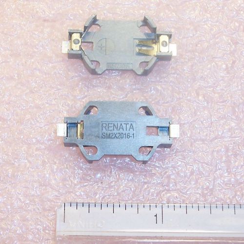 Qty (10) sm2x2016lf-tr renata batteries battery holder for cr2016 batteries rohs for sale