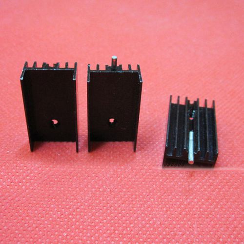 10pcs black aluminum 14.5main board /lm337 cooling sheet to-220 heat sink new for sale